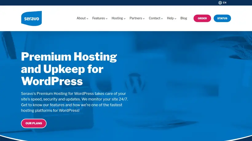 Seravo homepage screenshot