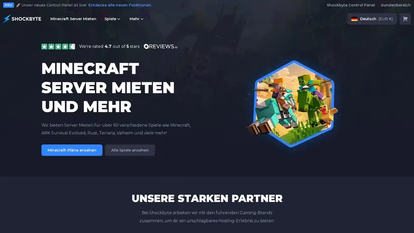 ShockByte homepage screenshot