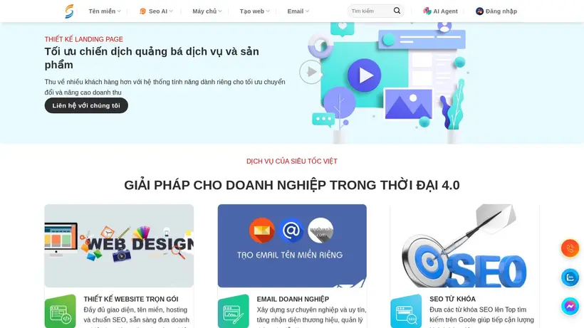 Sieu Toc Viet homepage screenshot