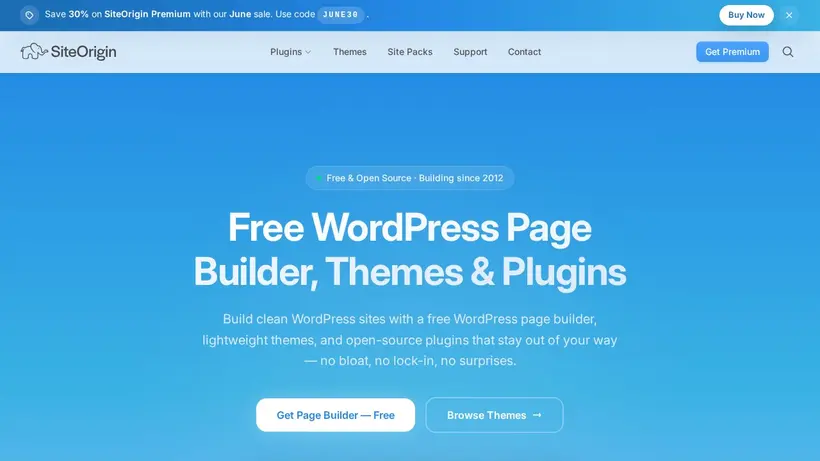 Site Origin homepage screenshot