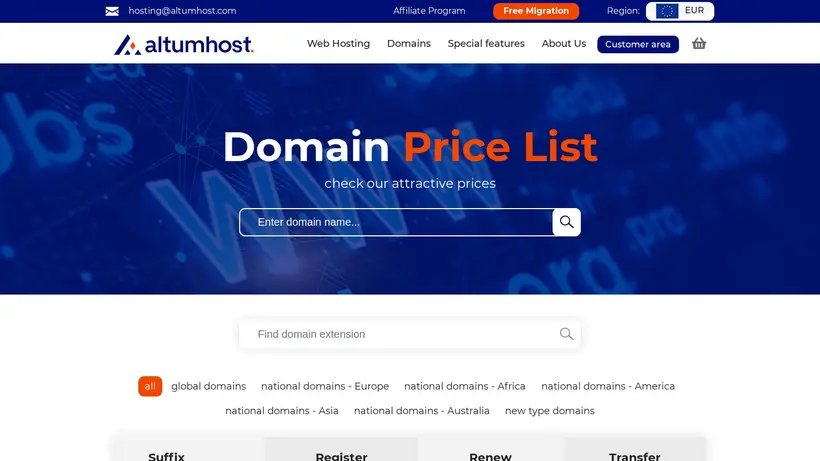 Smart Host EU homepage screenshot