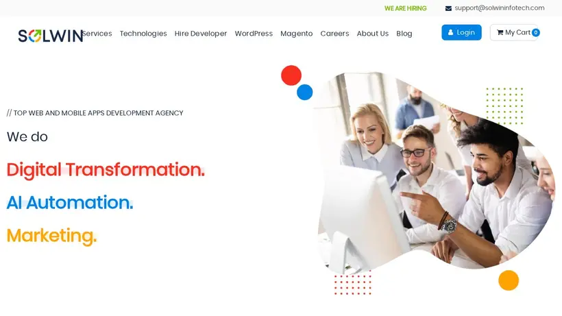 SolwinInfotech homepage screenshot