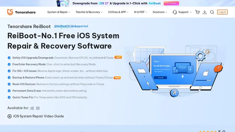 TenorShare homepage screenshot