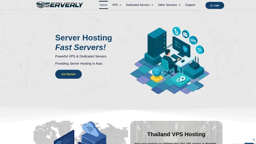 Thai Hosting Asia homepage screenshot