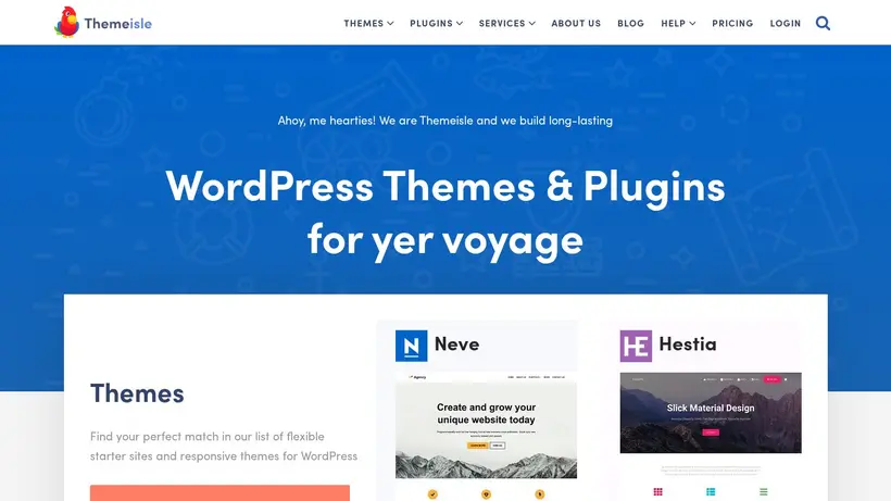 Themeisle homepage screenshot