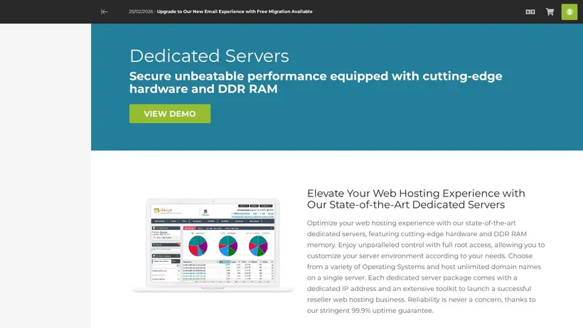 The XYZ homepage screenshot