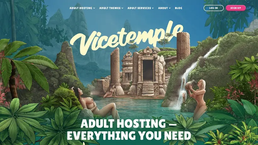 ViceTemple homepage screenshot