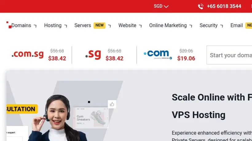 Vodien homepage screenshot
