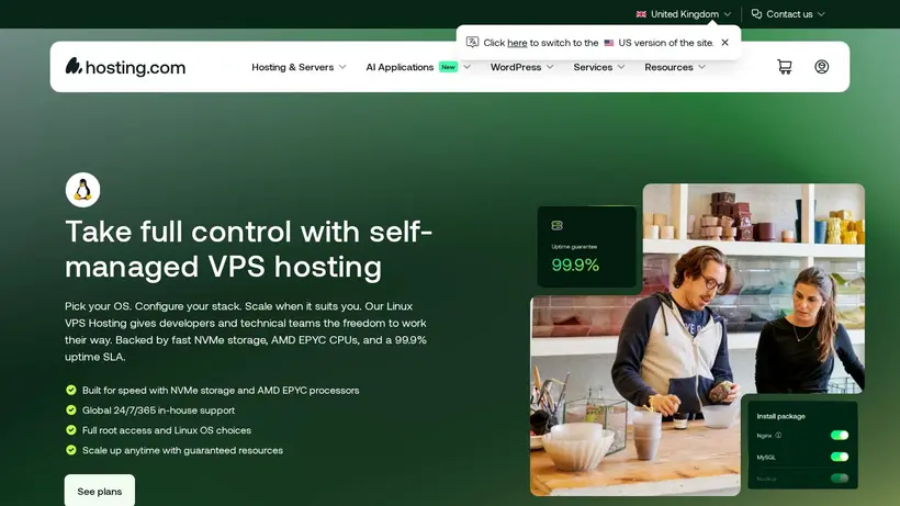 VPS Cheap homepage screenshot