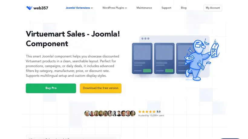 Web 357 homepage screenshot