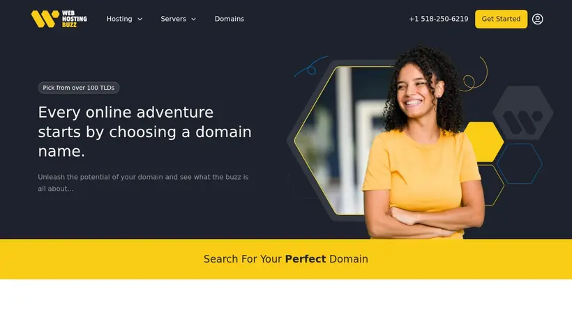 Web Hosting Buzz homepage screenshot