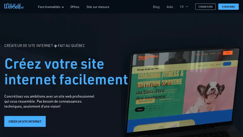 Web Self homepage screenshot