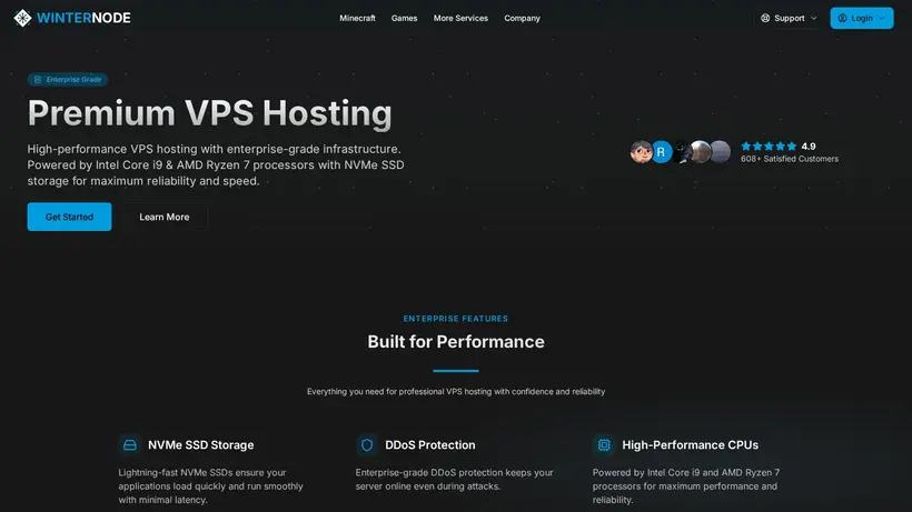 Winter Node homepage screenshot