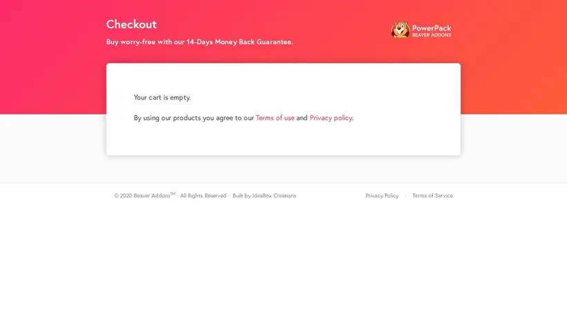 WP Beaver Addons homepage screenshot