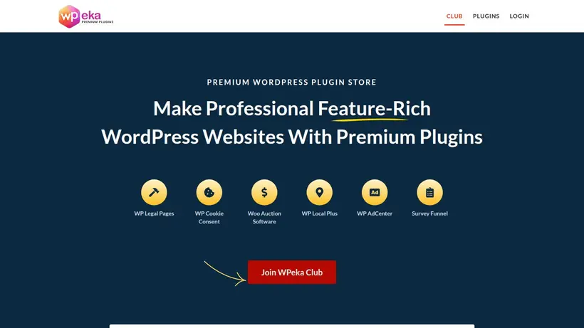 WPEka homepage screenshot
