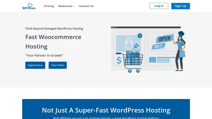 WPOven homepage screenshot