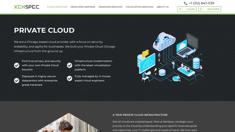 XenSpec homepage screenshot