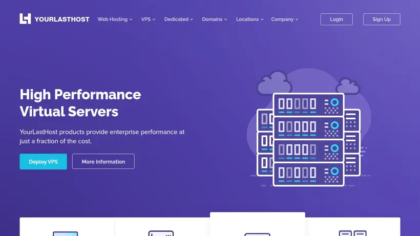 Your Last Host homepage screenshot