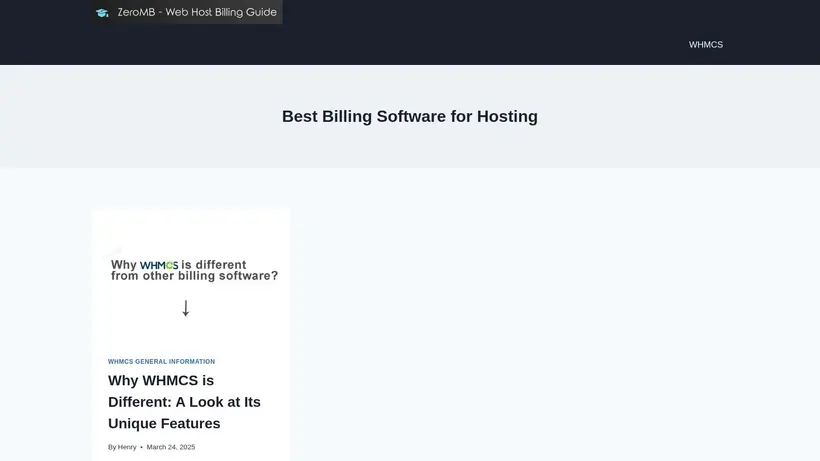 Zero MB homepage screenshot
