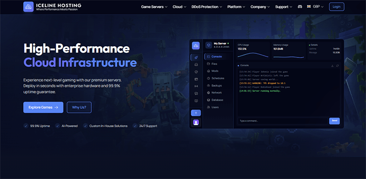 Game Hosting Fit Speed and Control