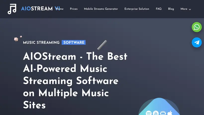 AIOStream homepage screenshot