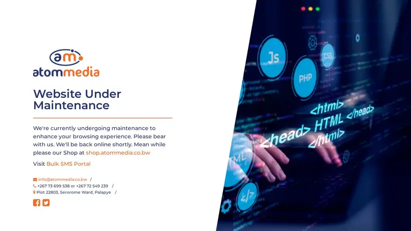 Atom Media homepage screenshot