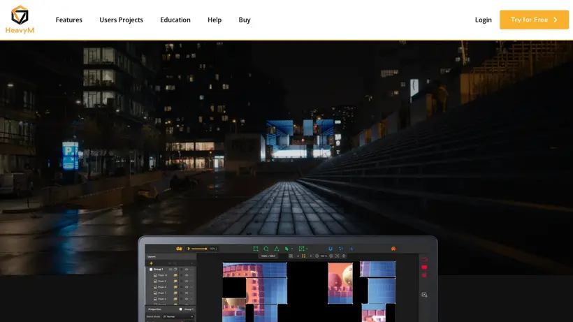 Heavy M homepage screenshot