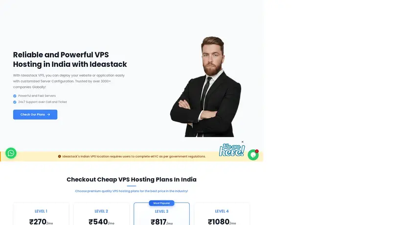 IdeaStack homepage screenshot