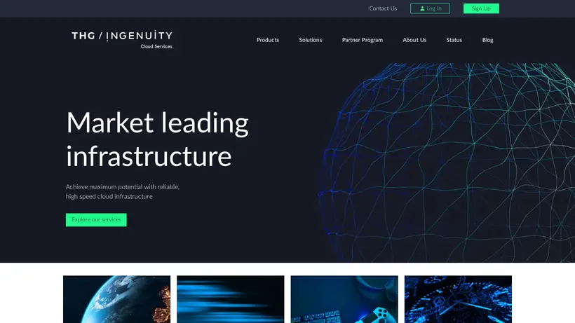IngenuityCloudServices homepage screenshot