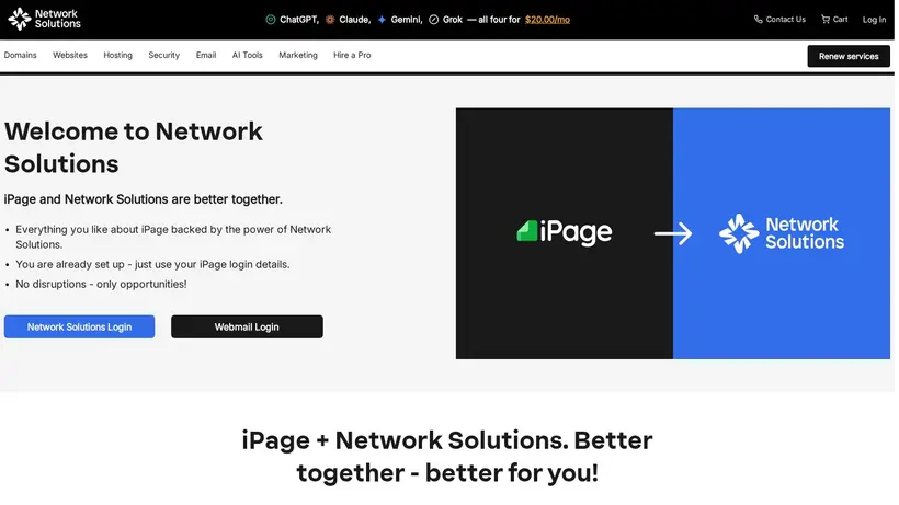 iPower homepage screenshot