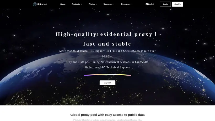 IP Rocket homepage screenshot