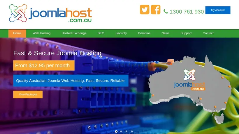 Joomla Host homepage screenshot