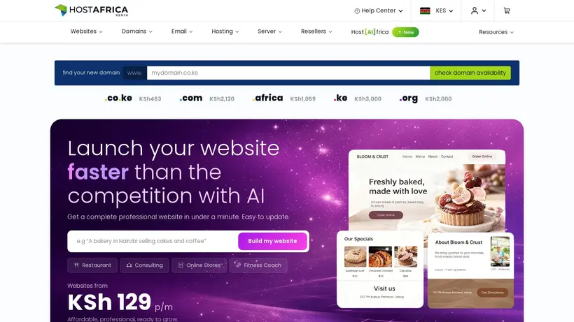 Lenasi Cloud homepage screenshot
