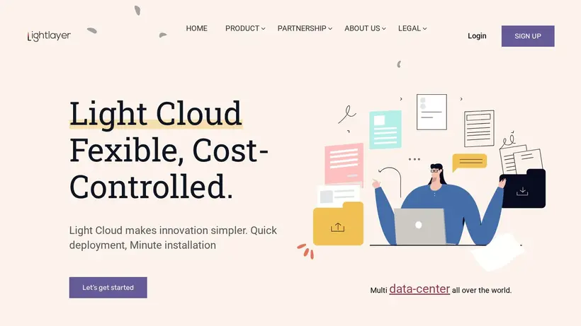 Light Layer homepage screenshot