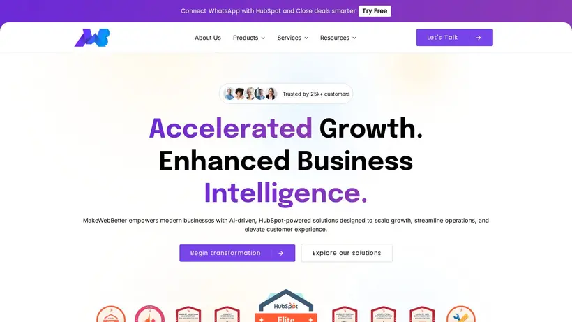 Make Web Better homepage screenshot
