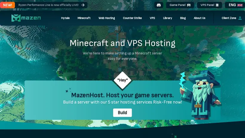 Mazen Host homepage screenshot