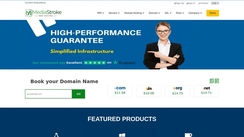 Media Stroke homepage screenshot