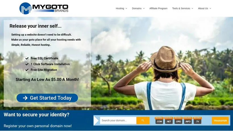 My Goto homepage screenshot
