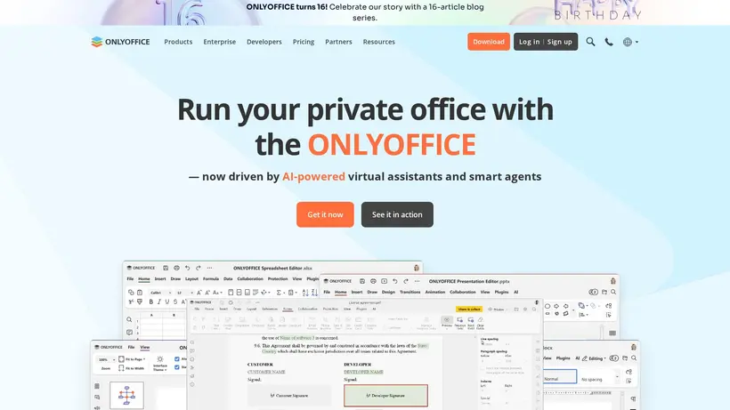 Only Office homepage screenshot