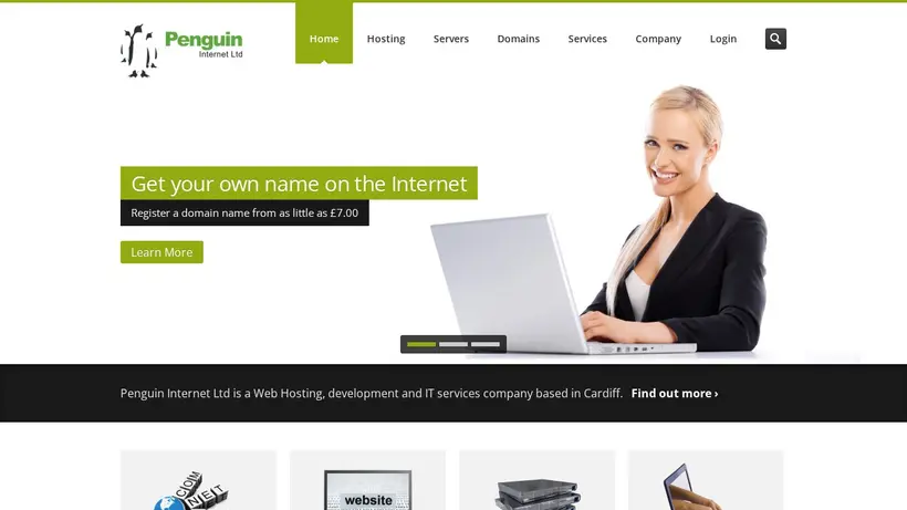Penguin UK homepage screenshot