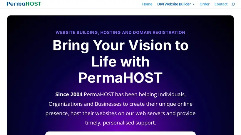 Perma Host homepage screenshot