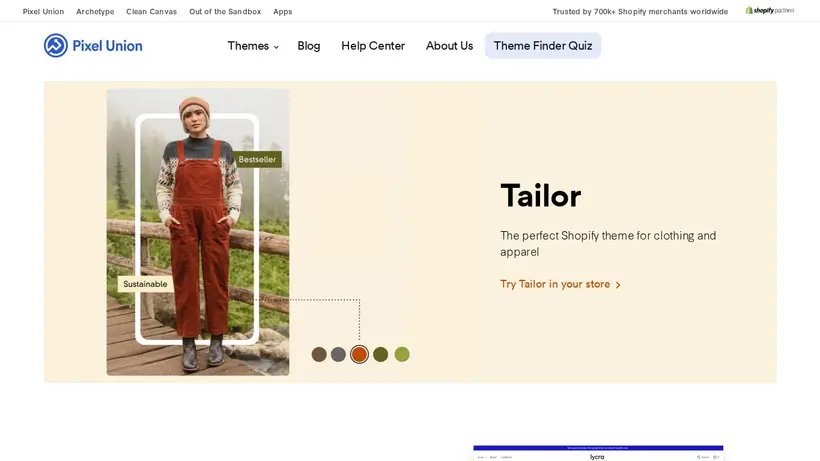 Pixel Union homepage screenshot