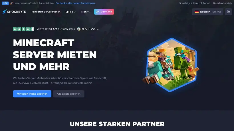 RAM Shard homepage screenshot