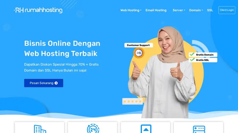 Rumah Hosting homepage screenshot