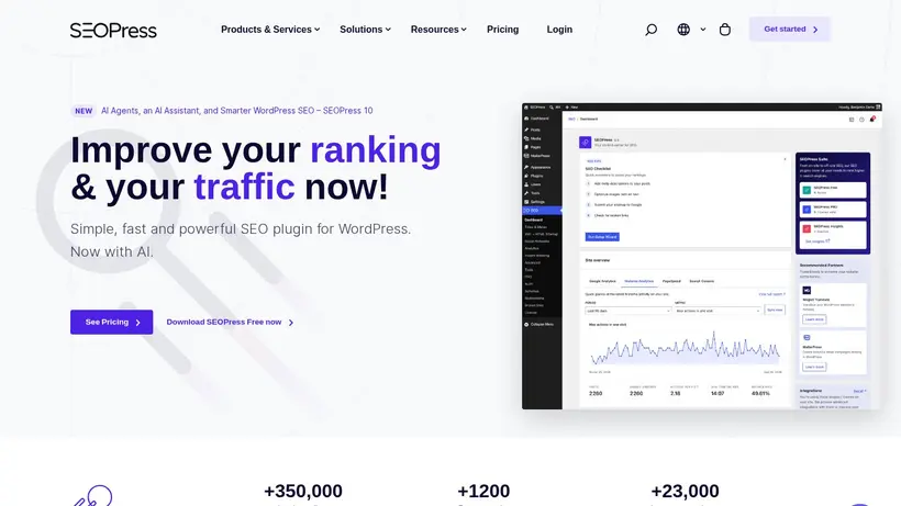 SEO Press homepage screenshot