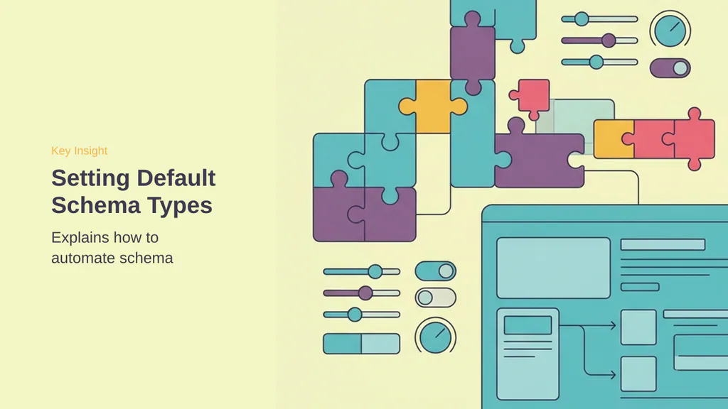 Editorial illustration for Setting Default Schema Types for Content