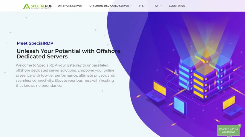 Special RDP homepage screenshot