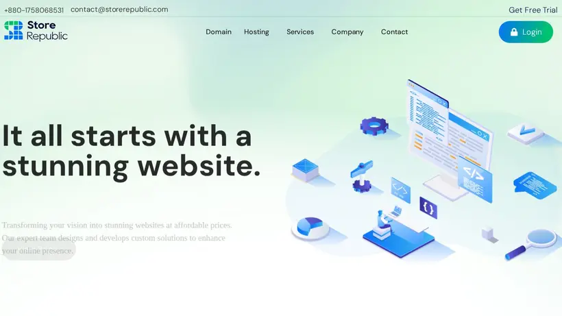 Store Republic homepage screenshot