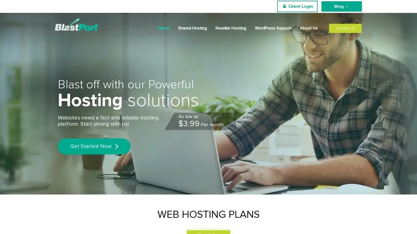 Tecany Hosting homepage screenshot