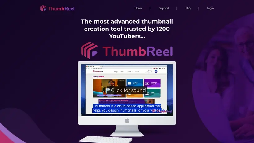 Thumb Reel homepage screenshot